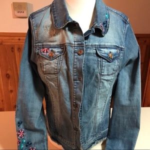 Vintage America Blues denim embroidered jacket